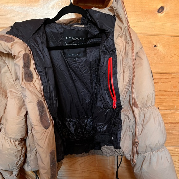 Cordova Aomori Down Ski Jacket - Size S - Tan - Puffer - Picture 10 of 10